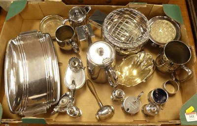 Lot 353 - A collection of silver plated wares, to...