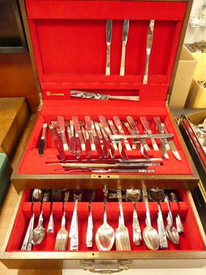 Lot 355 - A Community silver plated canteen of cutlery,...