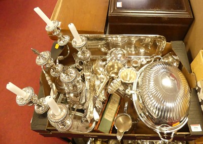 Lot 356 - A collection of silver plated wares, to...