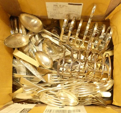 Lot 358 - A collection of silver plated items, mainly...