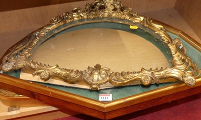 Lot 1112 - Four various gilt composition glazed frames to...