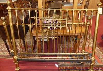 Lot 1167 - A Victorian style tubular brass double...