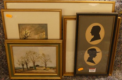 Lot 1126 - Mixed lot to include a pair of portrait...