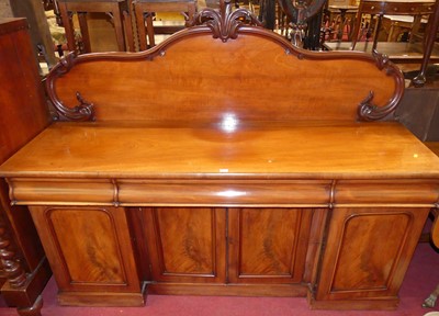 Lot 1195 - A mid-Victorian mahogany and flame mahogany...