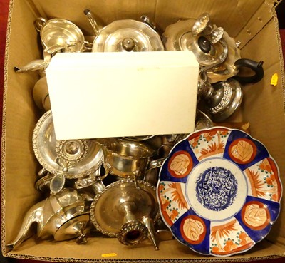 Lot 366 - A collection of silver plated wares, to...