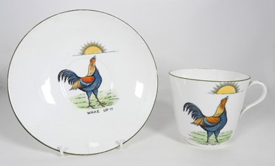 Lot 286 - An Aynlsey oversize cup and saucer, each...