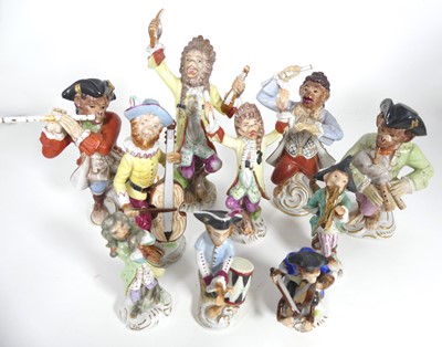 Lot 301 - A collection of porcelain figures of animals...