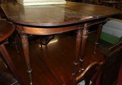 Lot 1224 - A Regency mahogany D-end extending dining...