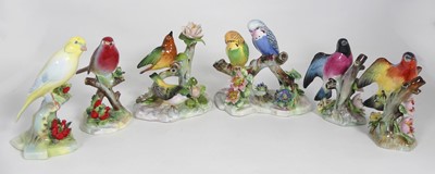 Lot 341 - A group of six Royal Adderley porcelain...