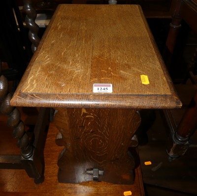 Lot 1245 - An oak joint stool, length 46cm