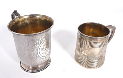 Lot 382 - A Victorian silver christening mug, of...