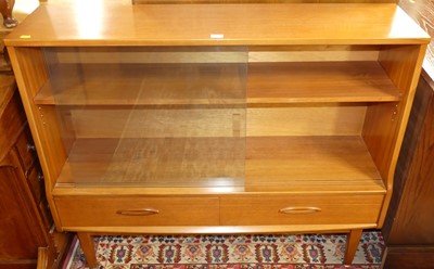 Lot 1273 - A 1960s Jentique teak dwarf bookcase, having...