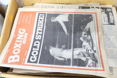 Lot 693 - A collection of sporting related magazines and...