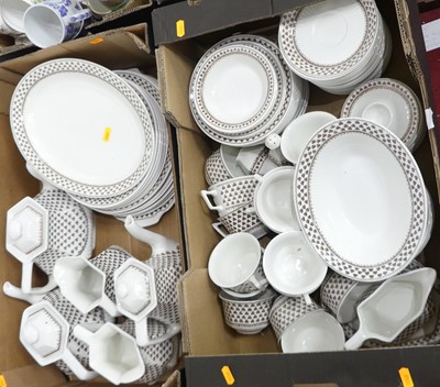 Lot 703 - A part dinner service by Adams in the Sharon...