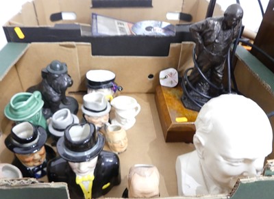 Lot 706 - Two boxes of Winston Churchill related items,...