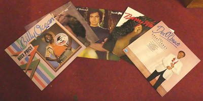 Lot 722 - Two boxes of 12" Vinly LPs and singles to...