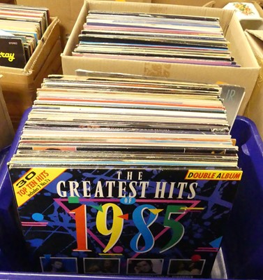 Lot 724 - Two boxes of 12" vinyl, mainly compilation albums