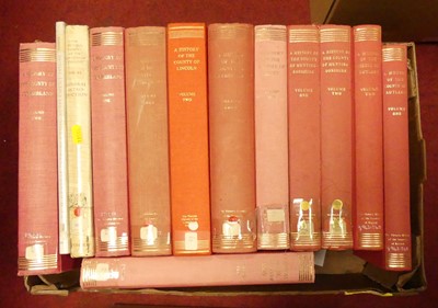 Lot 732 - Two boxes of books, The Victorian History of...