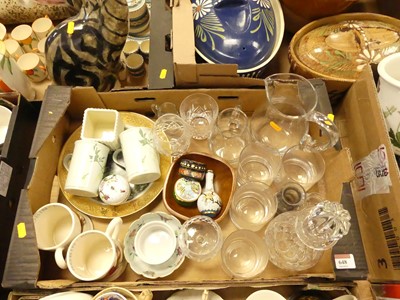 Lot 648 - A box of ceramics and glass