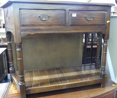 Lot 1400 - A contemporary 'Ipswich' oak two drawer...