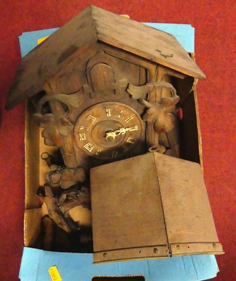 Lot 639 - Two Swiss style cuckoo clocks