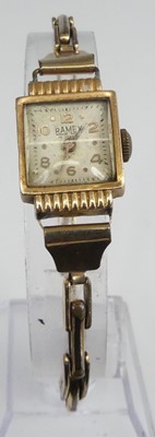 Lot 449 - A lady's Art Deco Ramex 18ct gold cased manual...