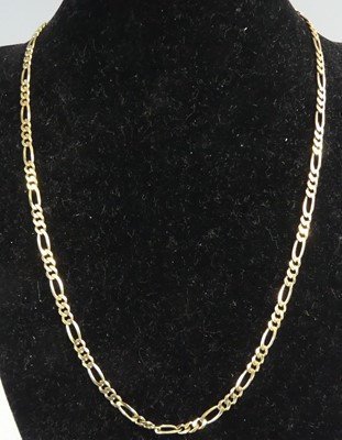 Lot 454 - A modern 9ct gold curblink neck chain, with...