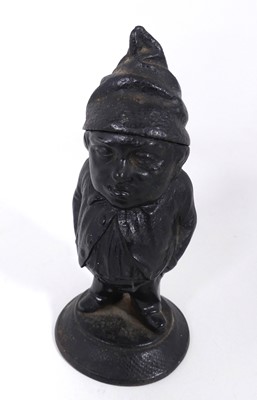 Lot 531 - A 19th century cast metal ink well in the form...