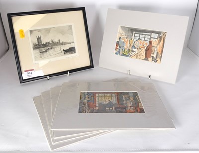 Lot 562 - After Edward Bawden, (1903-1989), set of five...