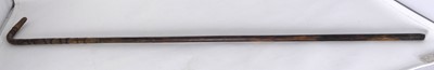 Lot 570 - A metal mounted stained bamboo riding crop,...