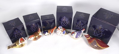 Lot 409 - A collection of six Royal Crown Derby...