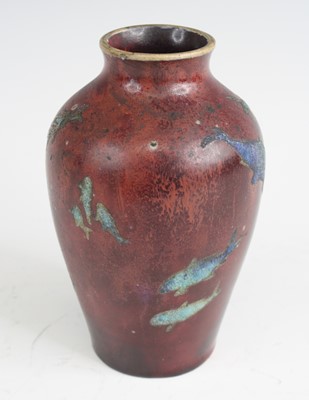Lot 42 - Bernard Moore (1850-1935) - a pottery flambé...
