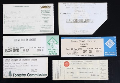 Lot 707 - A collection of concert ticket stubs to...