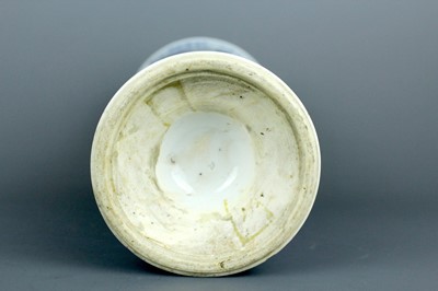 Lot 2037 - A Chinese blue and white tall beaker vase,...