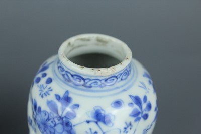 Lot 2036 - Two small Chinese blue and white ‘flowers’...