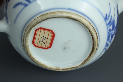 Lot 2041 - A Chinese blue and white teapot, Qing Dynasty,...