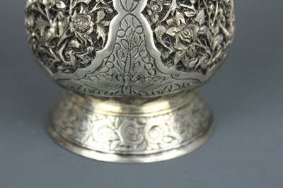 Lot 2064 - A silver “birds and flowers” vase, Republican...