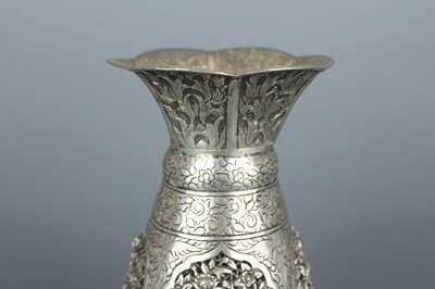 Lot 2064 - A silver “birds and flowers” vase, Republican...