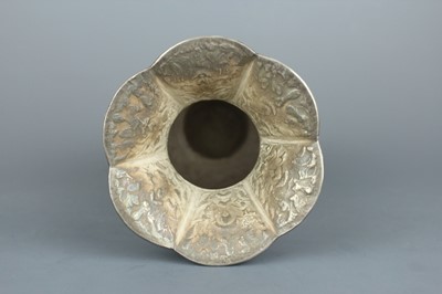 Lot 2064 - A silver “birds and flowers” vase, Republican...