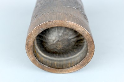 Lot 2089 - Two Chinese bamboo carved brush pots, 19th and...