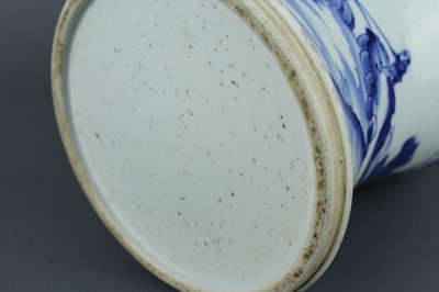 Lot 2029 - A Chinese blue and white yen yen vase with...