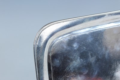 Lot 2065 - A Chinese silver serving tray, circa 1900,...