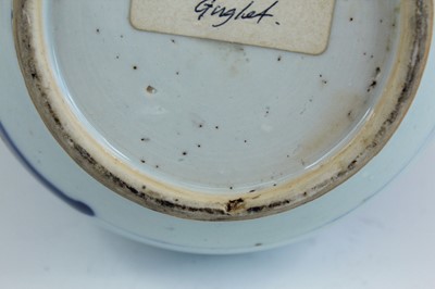 Lot 2031 - A Chinese blue and white garlic-mouth bottle...