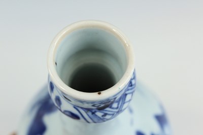 Lot 2031 - A Chinese blue and white garlic-mouth bottle...