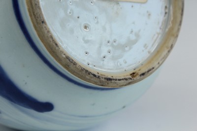 Lot 2031 - A Chinese blue and white garlic-mouth bottle...