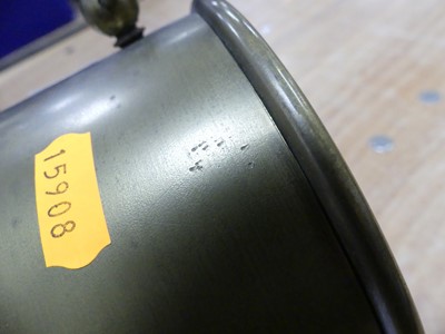 Lot 118 - A metal ship's clock by Kelvin & Hughes...
