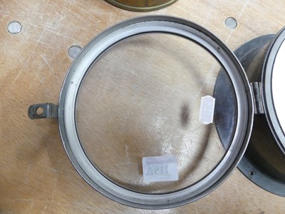 Lot 118 - A metal ship's clock by Kelvin & Hughes...