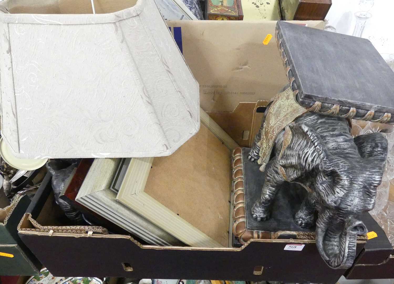 Lot 568 - A novelty resin table lamp in the form of an...