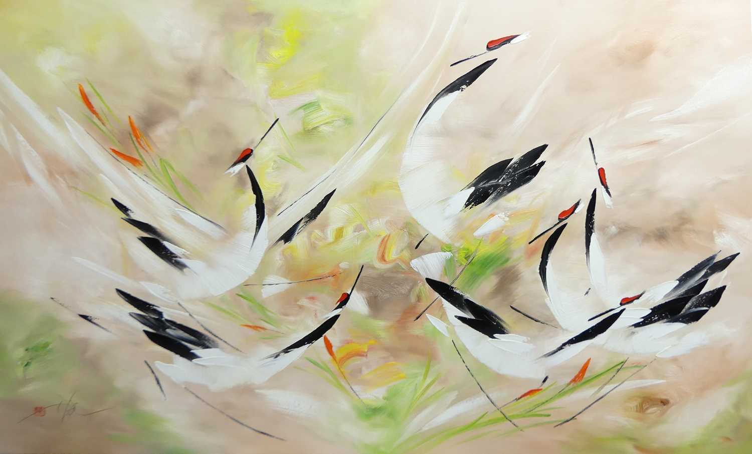 Lot 1004 - Tan Kay Nguan (Singapore b.1965) - Peach...