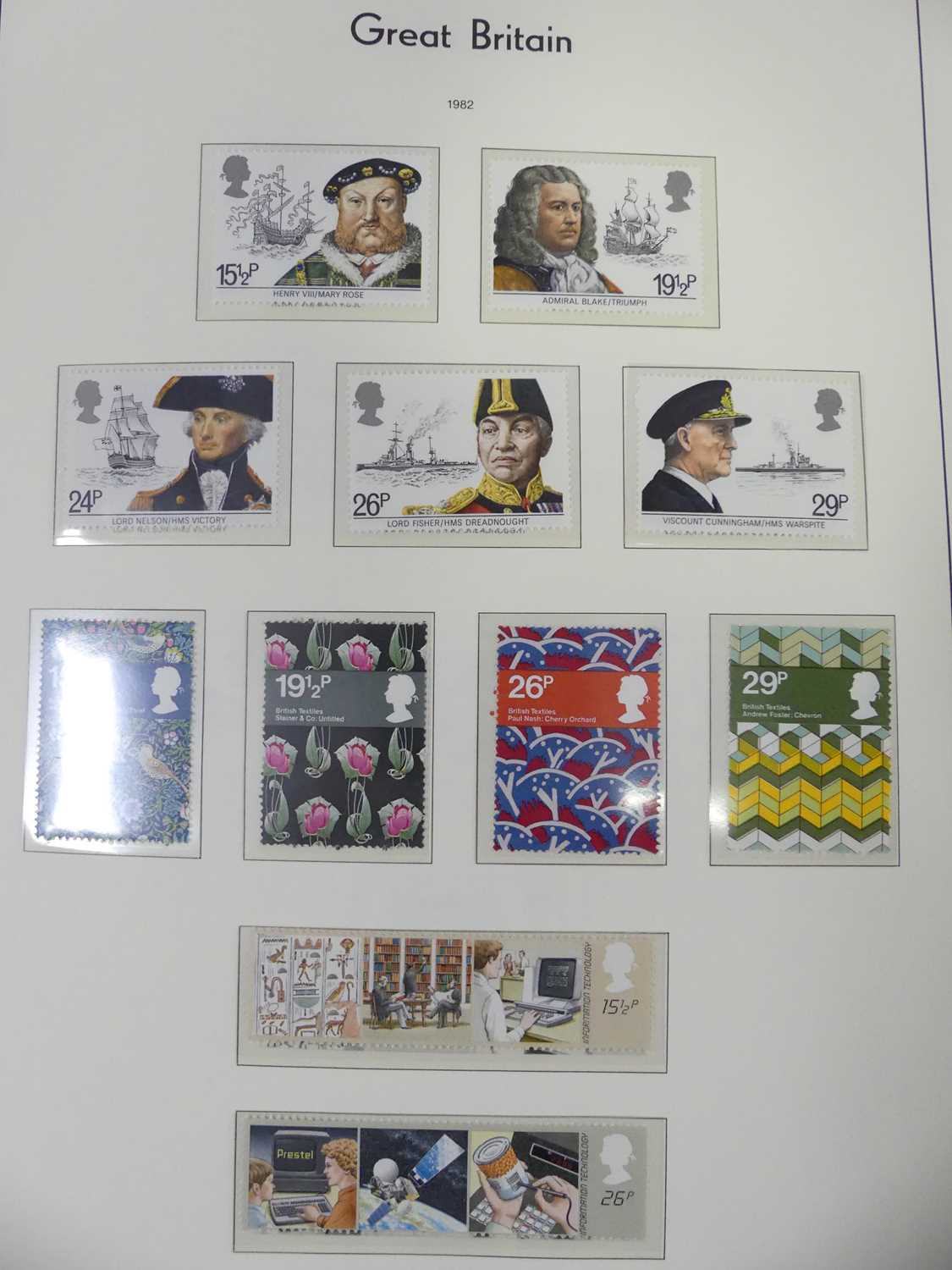 Lot 379 - A Green Lighthouse stamp album, contents being...